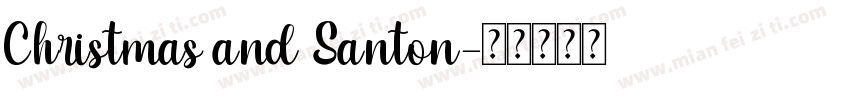 Christmas and Santon字体转换